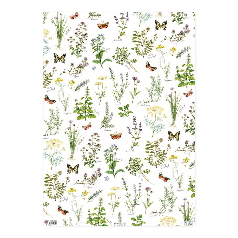 Geschenkpapier Kräuter